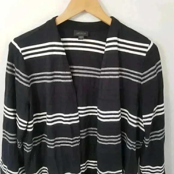 J.Jill Striped Open front Cardigan M - Picture 2 of 8